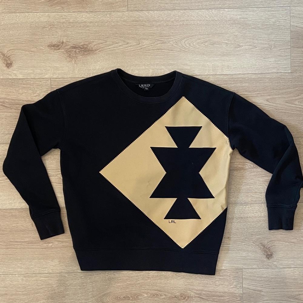 NWOT Lauren Ralph Lauren Aztec Sweatshirt-XS
